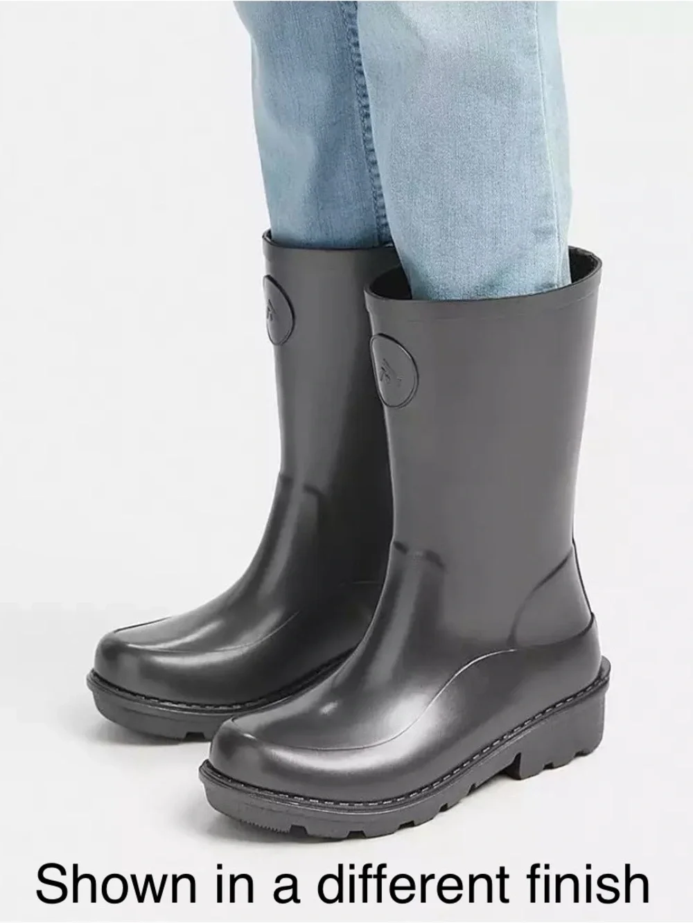 FitFlop Wonderwelly Kids Junior Unisex Rainboots - Matte Black